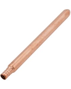 1/2" PEX Crimp x Spin Closed Copper Stub Out Bullet (8" Length)