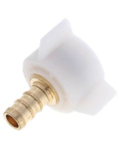 1/2" PEX Crimp x 7/8" Straight Swivel Toilet Adapter - Plastic Nut (Lead Free)