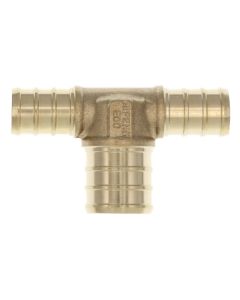 1/2" PEX x 1/2" PEX x 3/4" PEX DZR Brass Tee (Lead Free)