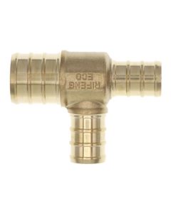 3/4" PEX x 1/2" PEX x 1/2" PEX DZR Brass Tee (Lead Free)