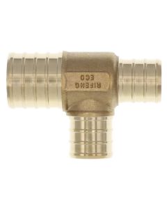 1" PEX x 3/4" PEX x 3/4" PEX DZR Brass Tee (Lead Free)