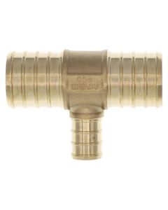 1" PEX x 1" PEX x 1/2" PEX DZR Brass Tee (Lead Free)