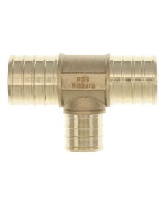 1" PEX x 1" PEX x 3/4" PEX DZR Brass Tee (Lead Free)