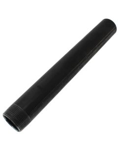 1-1/4" x 12" Black Toe Nipple