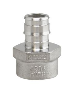 1/2" 304 Stainless Steel Expansion PEX Female Adapter