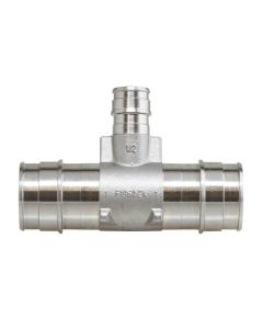 1" x 1" x 1/2" 304 Stainless Steel Expansion PEX Tee