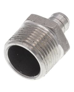 1/2" PEX x 3/4" NPT Stainless Steel Male Adapter