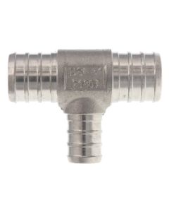 3/4" x 3/4" x 1/2" PEX Stainless Steel Tee (Lead Free)