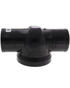 2" TESTRITE No-Hub PVC DWV Test/Cleanout Tee with Plug