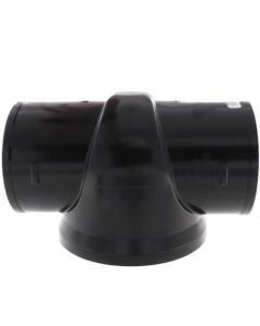 4" TESTRITE No-Hub PVC DWV Test/Cleanout Tee with Plug