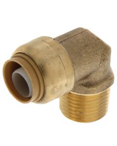 1/2" Sharkbite x 1/2" MNPT 90° Elbow (Lead Free)
