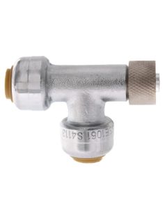 1/4" (3/8"OD) x 1/4" (3/8"OD) x 3/8" Compression Nut Adapter Tee