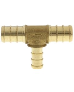 1/2" PEX x 1/2" PEX x 3/8" PEX Brass Tee (Lead Free)