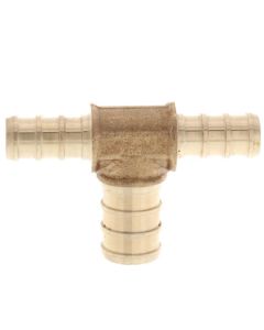 3/8" PEX x 3/8" PEX x 1/2" PEX Brass Tee (Lead Free)