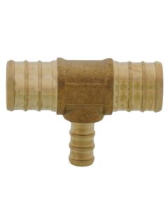 3/4" PEX x 3/4" PEX x 3/8" PEX Brass Tee (Lead Free)