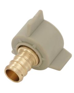 1/2" PEX Crimp x 1/2" NPSM Brass Swivel Adapter (Lead Free)