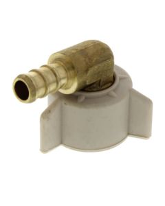 3/8 in. PEX x 1/2 in. NPSM" NPSM Brass Swivel Elbow (Lead Free)